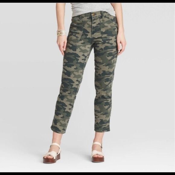 Women's High-Rise Straight Cropped Jeans - Universal Thread™ size 0 - Picture 1 of 8